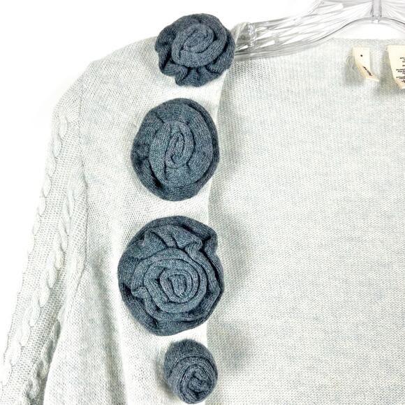 Moth Anthroplogie Falling Skies Wool Cashmere Cardigan Sweater Womens Size Small - Picture 10 of 11